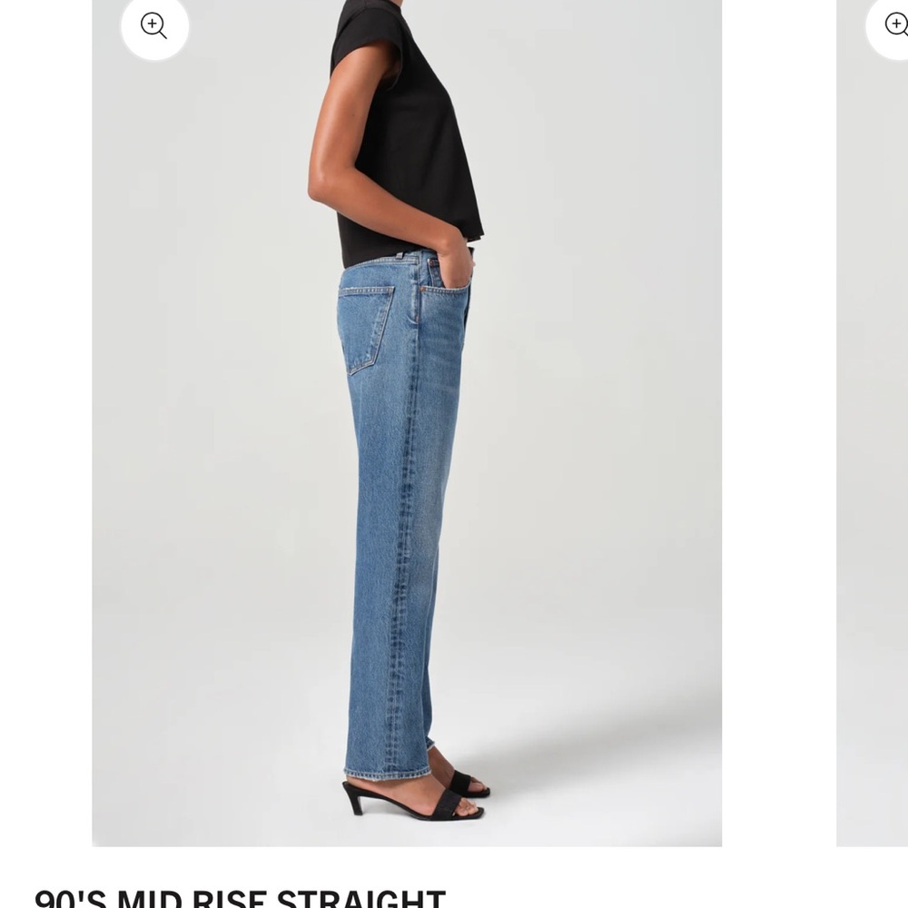 Agolde 90s Mid Rise Straight Jeans 26 - Picture 3 of 10